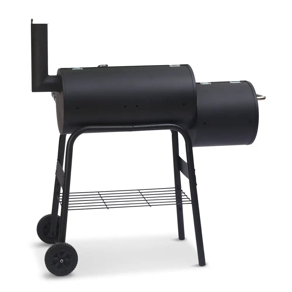 Wallaroo 2-in-1 Outdoor Barbecue Grill & Offset Smoker - Home & Garden > BBQ