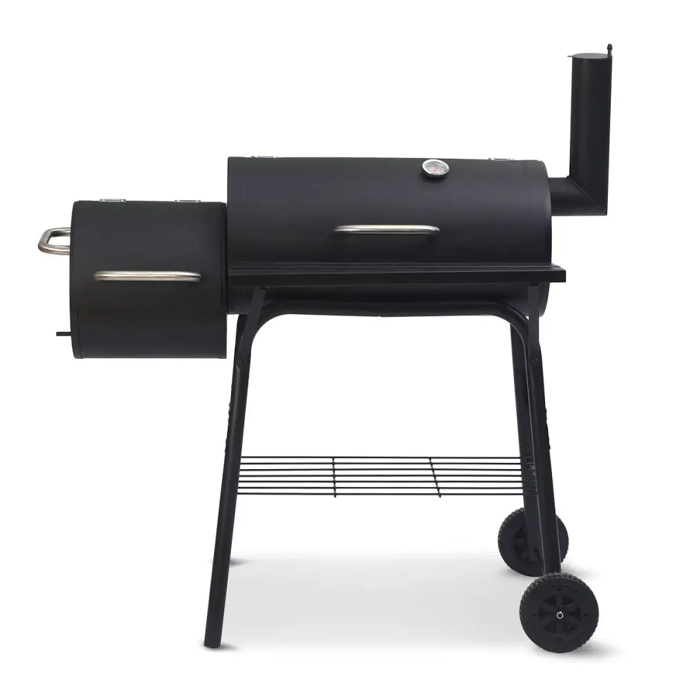 Wallaroo 2-in-1 Outdoor Barbecue Grill & Offset Smoker - Home & Garden > BBQ