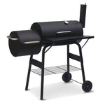 Wallaroo 2-in-1 Outdoor Barbecue Grill & Offset Smoker - Home & Garden > BBQ