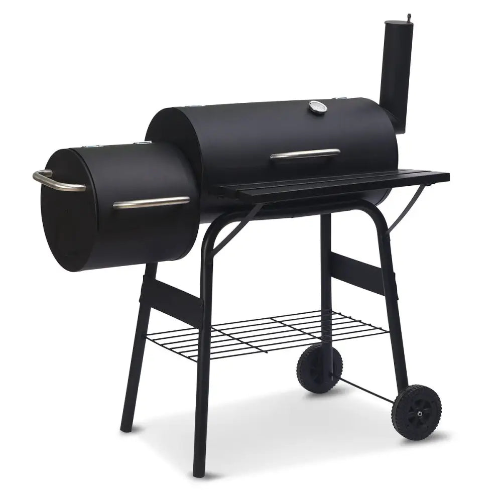 Wallaroo 2-in-1 Outdoor Barbecue Grill & Offset Smoker - Home & Garden > BBQ