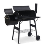 Wallaroo 2-in-1 Outdoor Barbecue Grill & Offset Smoker - Home & Garden > BBQ