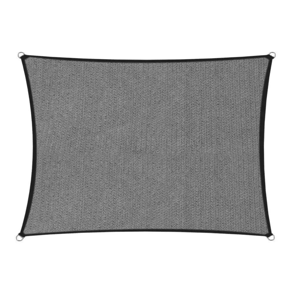 Wallaroo 280gsm Outdoor Sun Shade Sail Canopy Grey - 5m X 7m - Home & Garden > Shading > Canopies & Gazebos