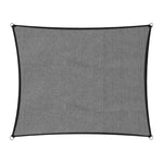 Wallaroo 280gsm Outdoor Sun Shade Sail Canopy Grey Square 3m x 3m - Home & Garden > Shading