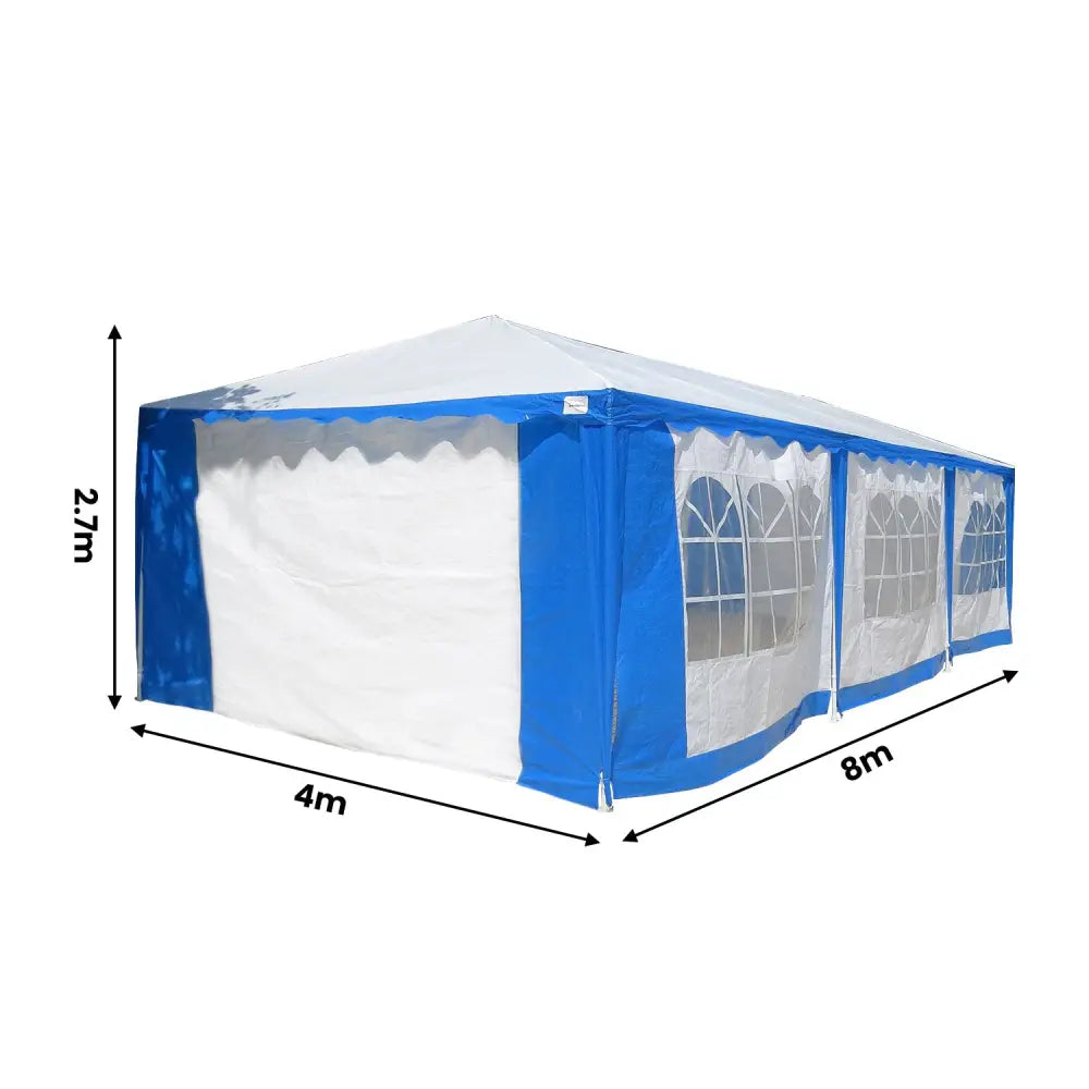 Wallaroo 4x8 Outdoor Event Wedding Marquee Tent Blue - Home & Garden > Shading