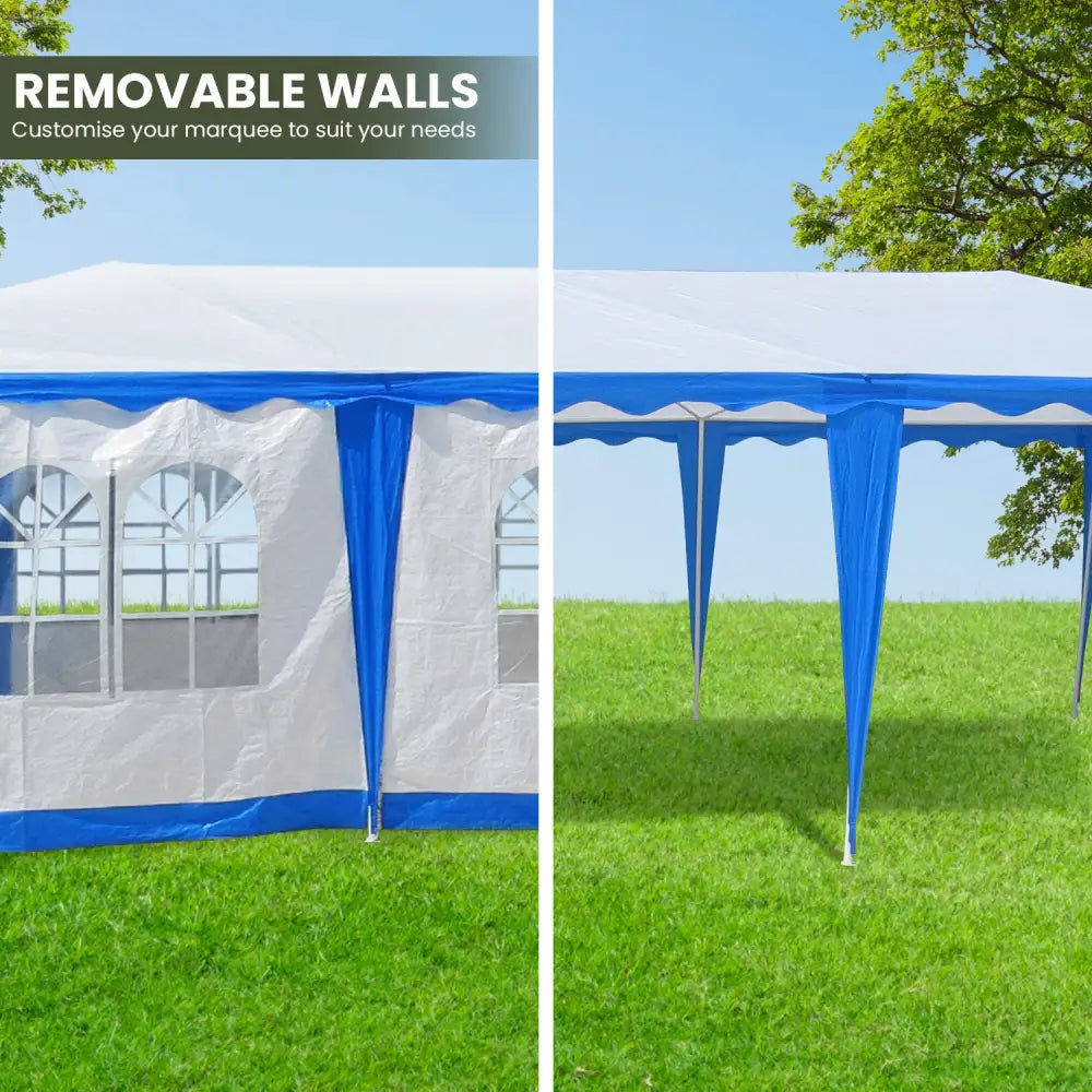 Wallaroo 4x8 Outdoor Event Wedding Marquee Tent Blue - Home & Garden > Shading