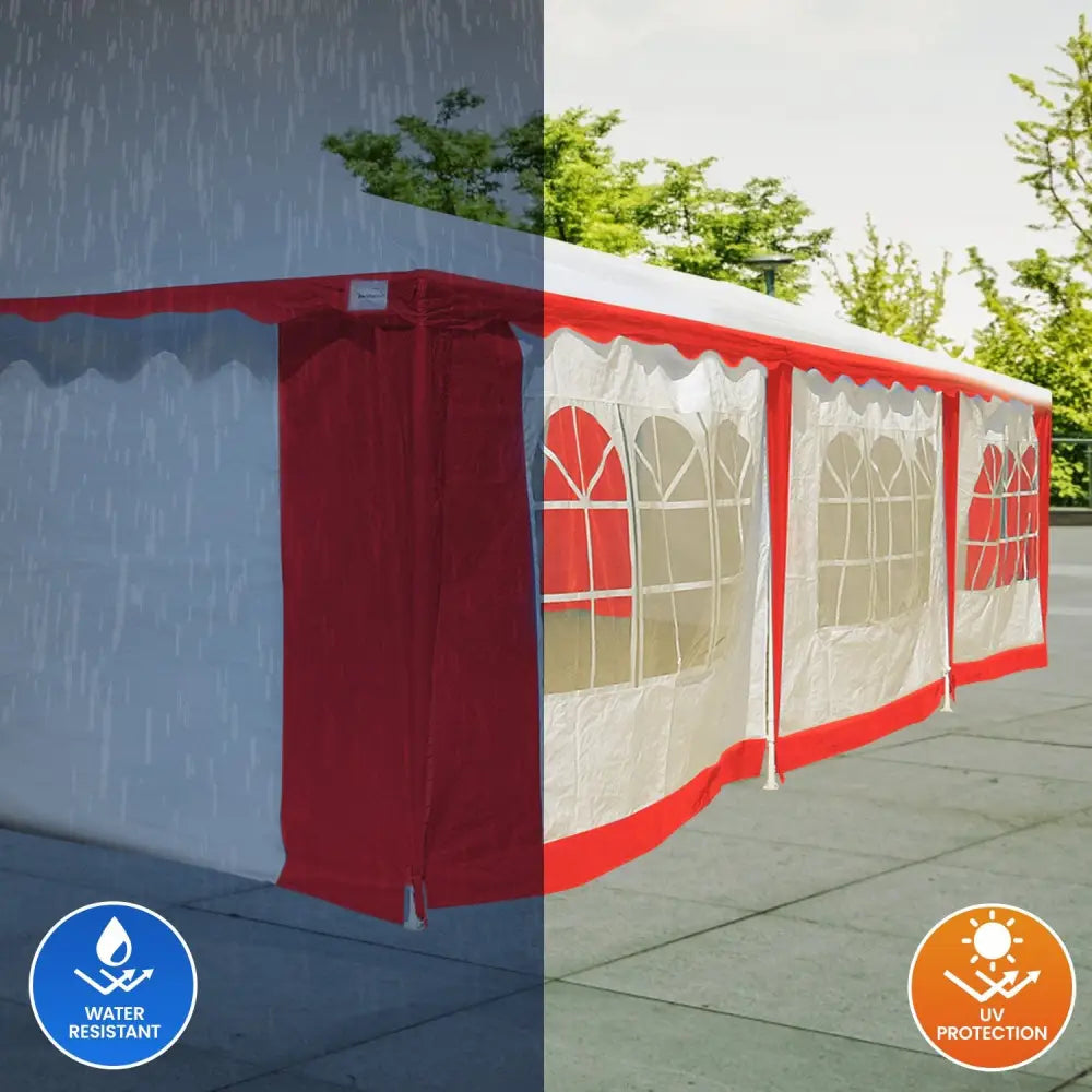 Wallaroo 4x8 Outdoor Event Wedding Marquee Tent Red - Home & Garden > Shading