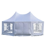 Wallaroo 6x4.5m Wedding Gazebo Marquee with Sidewalls - Home & Garden > Shading