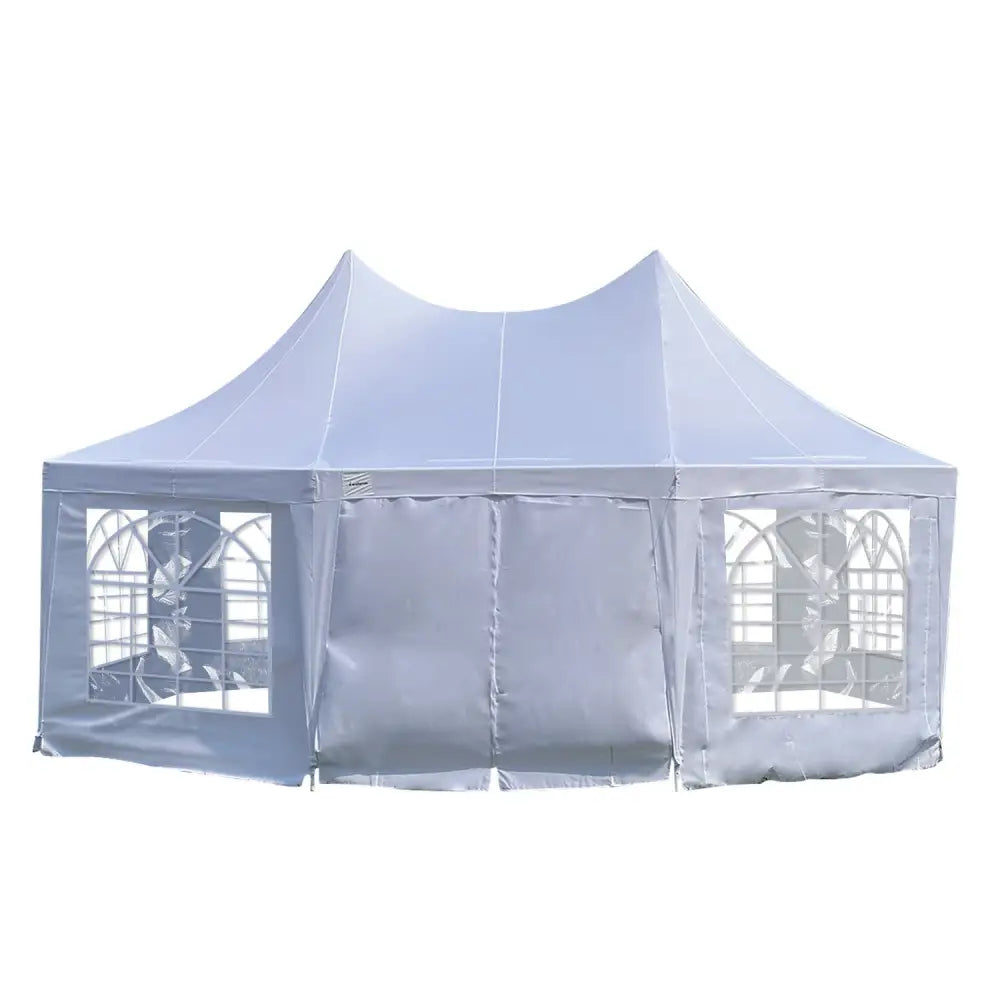 Wallaroo 6x4.5m Wedding Gazebo Marquee with Sidewalls - Home & Garden > Shading