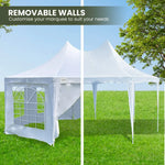 Wallaroo 6x4.5m Wedding Gazebo Marquee with Sidewalls - Home & Garden > Shading