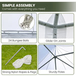 Wallaroo 6x4.5m Wedding Gazebo Marquee with Sidewalls - Home & Garden > Shading