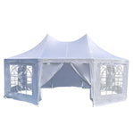 Wallaroo 6x4.5m Wedding Gazebo Marquee with Sidewalls - Home & Garden > Shading
