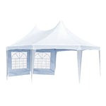 Wallaroo 6x4.5m Wedding Gazebo Marquee with Sidewalls - Home & Garden > Shading