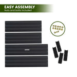 Wallaroo Garden Bed 100 x 60 x 30cm Galvanized Steel - Black - Home & Garden > Garden Beds