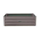 Wallaroo Garden Bed 100 x 60 x 30cm Galvanized Steel - Grey - Home & Garden > Garden Beds