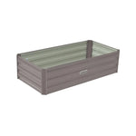 Wallaroo Garden Bed 120 x 60 x 30cm Galvanized Steel - Grey - Home & Garden > Garden Beds