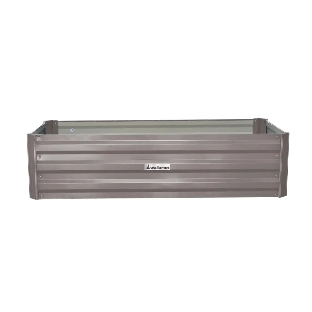 Wallaroo Garden Bed 120 x 60 x 30cm Galvanized Steel - Grey - Home & Garden > Garden Beds
