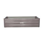 Wallaroo Garden Bed 120 x 60 x 30cm Galvanized Steel - Grey - Home & Garden > Garden Beds