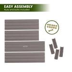 Wallaroo Garden Bed 120 x 60 x 30cm Galvanized Steel - Grey - Home & Garden > Garden Beds