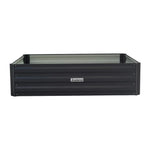 Wallaroo Garden Bed 120 x 90 x 30cm Galvanized Steel - Black - Home & Garden > Garden Beds