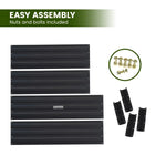 Wallaroo Garden Bed 120 x 90 x 30cm Galvanized Steel - Black - Home & Garden > Garden Beds
