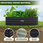 Wallaroo Garden Bed 120 x 90 x 30cm Galvanized Steel - Black - Home & Garden > Garden Beds