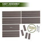 Wallaroo Garden Bed 150 x 90 x 30cm Galvanized Steel - Grey - Home & Garden > Garden Beds