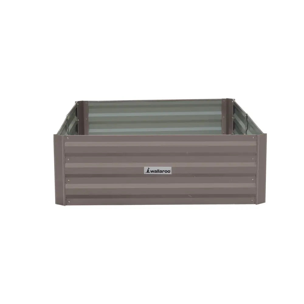 Wallaroo Garden Bed 150 x 90 x 30cm Galvanized Steel - Grey - Home & Garden > Garden Beds