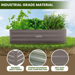 Wallaroo Garden Bed 210 x 90 x 30cm Galvanized Steel - Grey - Home & Garden > Garden Beds