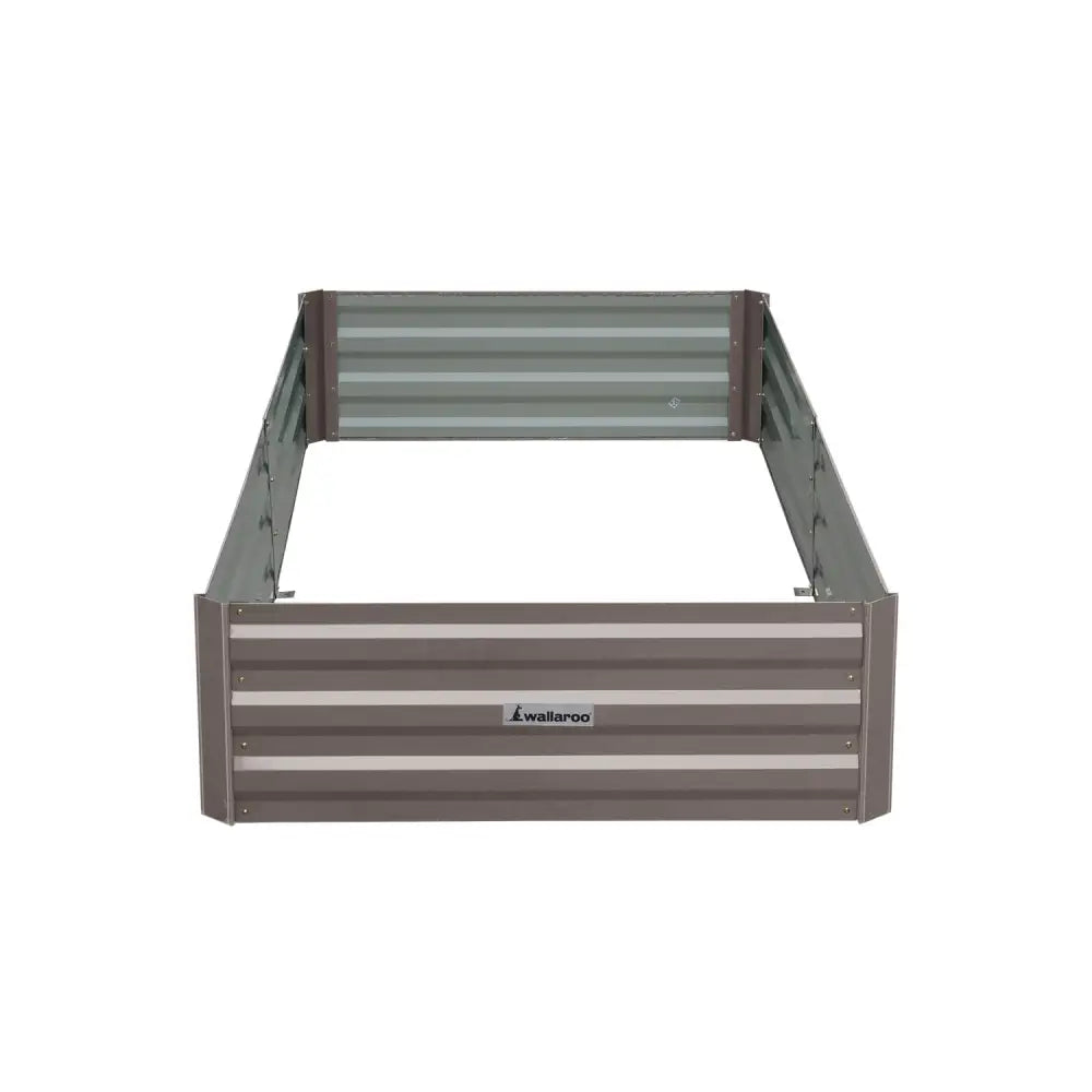Wallaroo Garden Bed 210 x 90 x 30cm Galvanized Steel - Grey - Home & Garden > Garden Beds