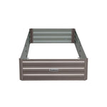 Wallaroo Garden Bed 210 x 90 x 30cm Galvanized Steel - Grey - Home & Garden > Garden Beds