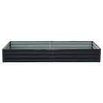 Wallaroo Garden Bed 240 x 120 x 30cm Galvanized Steel - Black - Home & Garden > Garden Beds