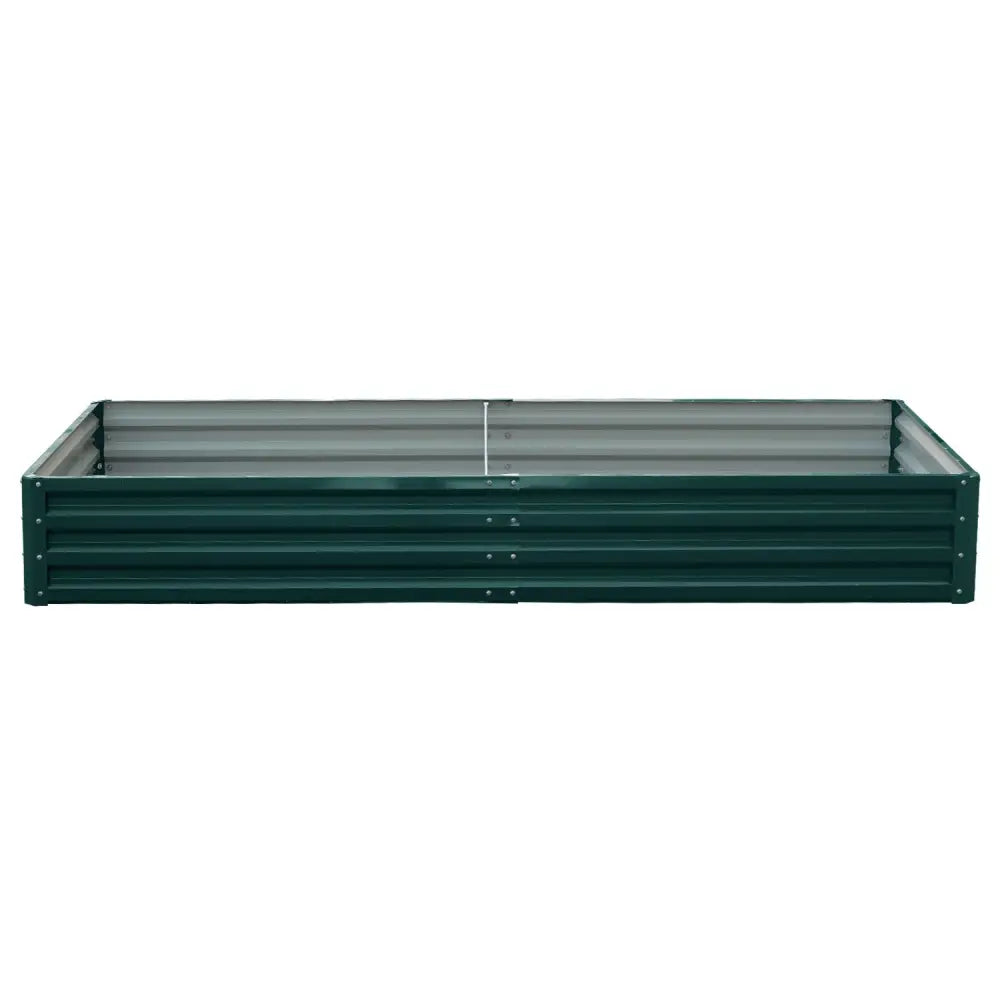Wallaroo Garden Bed 240 x 120 x 30cm Galvanized Steel - Green - Home & Garden > Garden Beds