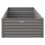 Wallaroo Garden Bed 240 x 120 x 57cm Galvanized Steel - Grey - Home & Garden > Garden Beds