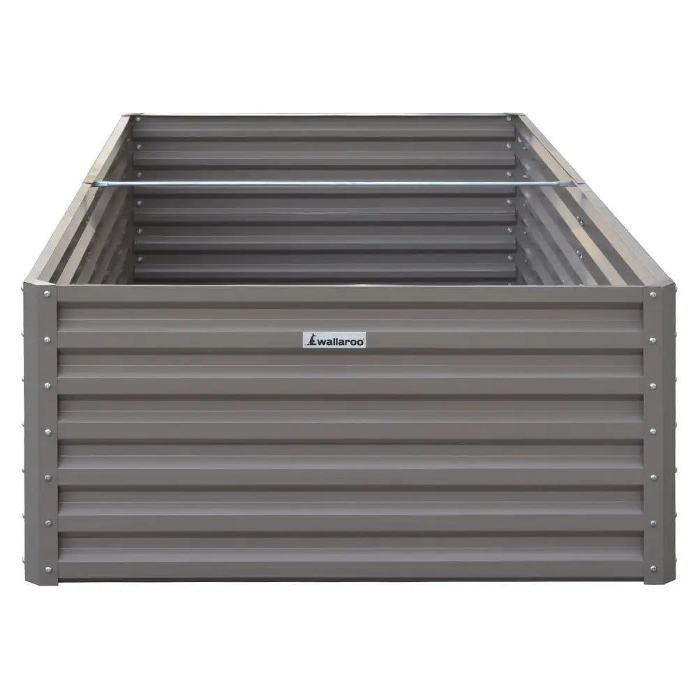 Wallaroo Garden Bed 240 x 120 x 57cm Galvanized Steel - Grey - Home & Garden > Garden Beds