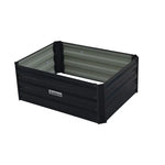 Wallaroo Garden Bed 80 x 60 x 30cm Galvanized Steel - Black - Home & Garden > Garden Beds