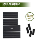 Wallaroo Garden Bed 80 x 60 x 30cm Galvanized Steel - Black - Home & Garden > Garden Beds