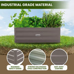 Wallaroo Garden Bed 80 x 60 x 30cm Galvanized Steel - Grey - Home & Garden > Garden Beds