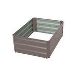 Wallaroo Garden Bed 80 x 60 x 30cm Galvanized Steel - Grey - Home & Garden > Garden Beds