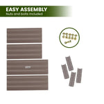 Wallaroo Garden Bed 80 x 60 x 30cm Galvanized Steel - Grey - Home & Garden > Garden Beds