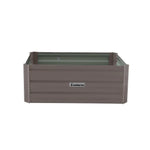 Wallaroo Garden Bed 80 x 60 x 30cm Galvanized Steel - Grey - Home & Garden > Garden Beds