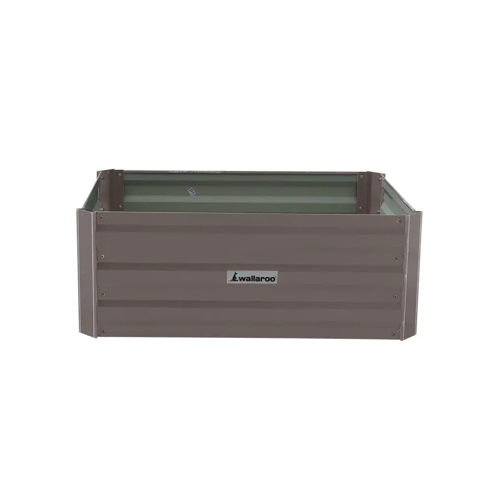 Wallaroo Garden Bed 80 x 60 x 30cm Galvanized Steel - Grey - Home & Garden > Garden Beds