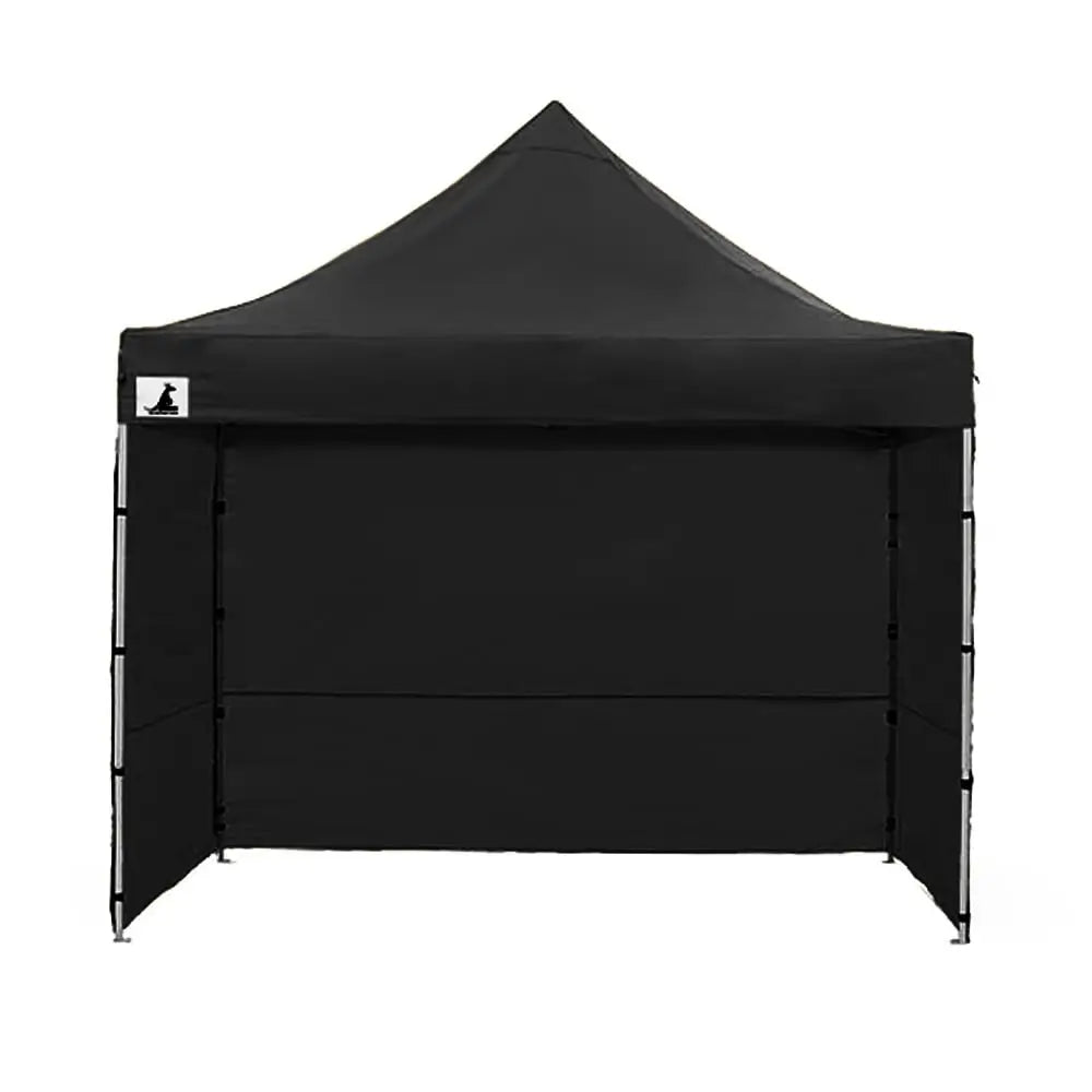 Wallaroo Gazebo Tent Marquee 3x3 PopUp Outdoor Black - Home & Garden > Shading
