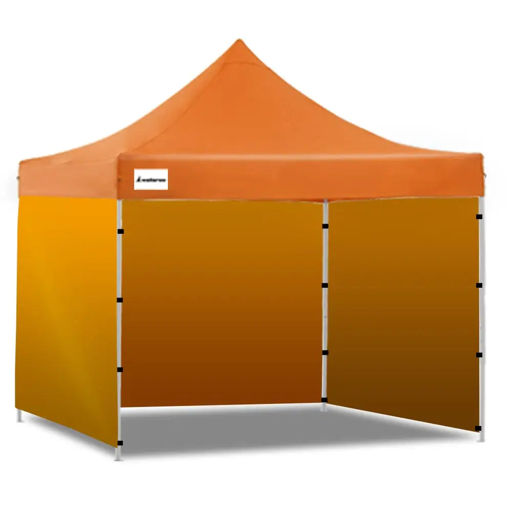 Wallaroo Gazebo Tent Marquee 3x3 PopUp Outdoor - Orange - Home & Garden > Shading