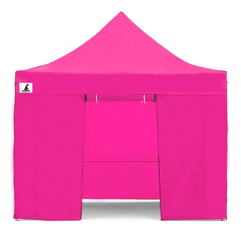 Wallaroo Gazebo Tent Marquee 3x3 PopUp Outdoor Pink - Home & Garden > Shading