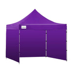 Wallaroo Gazebo Tent Marquee 3x3 PopUp Outdoor Purple - Home & Garden > Shading