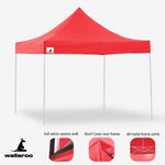 Wallaroo Gazebo Tent Marquee 3x3 PopUp Outdoor Red - Home & Garden > Shading