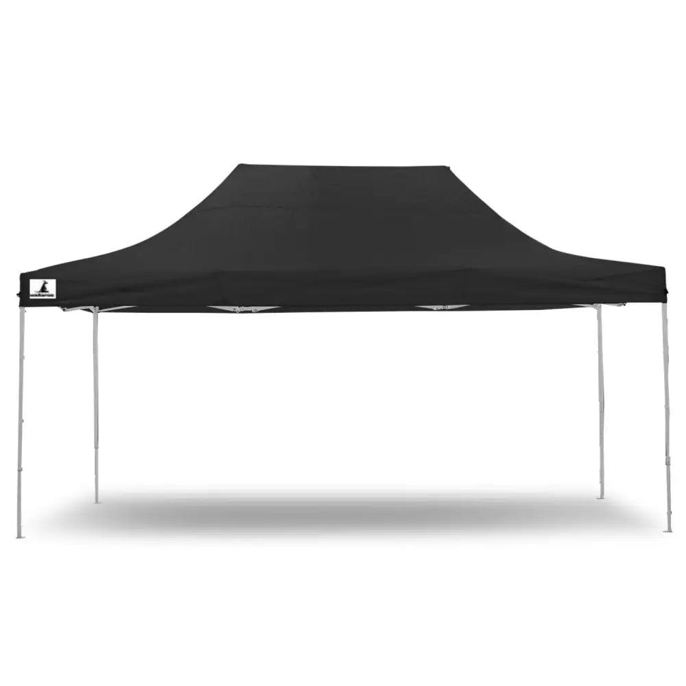 Wallaroo Gazebo Tent Marquee 3x4.5m PopUp Outdoor Black - Home & Garden > Shading