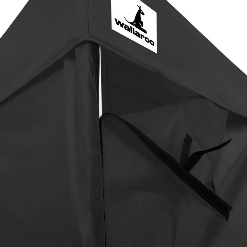 Wallaroo Gazebo Tent Marquee 3x4.5m PopUp Outdoor Black - Home & Garden > Shading