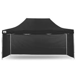 Wallaroo Gazebo Tent Marquee 3x4.5m PopUp Outdoor Black - Home & Garden > Shading