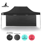 Wallaroo Gazebo Tent Marquee 3x4.5m PopUp Outdoor Black - Home & Garden > Shading